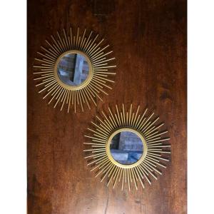 Paire de miroirs soleils, Chaty.