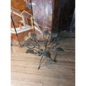 Table basse florale vintage. 