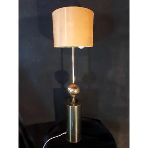 Grande lampe attribuée Philippe Barbier.