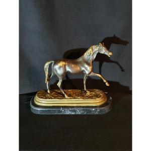 Bronze Sculpture Of A Horse. 