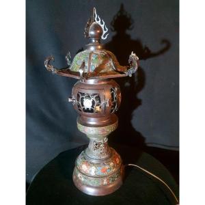 Bronze Temple Lantern, China Japan.