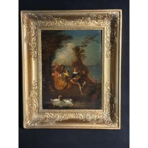 18th Century Painting By The Watteau School.
