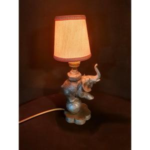 Art Deco Lamp, Elephant.