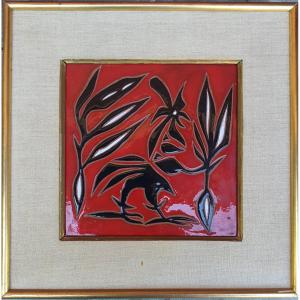 Tableau carreau faïence Jean Lurçat.