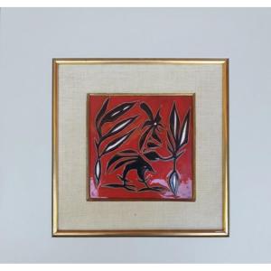 Jean Lurçat Earthenware Tile Painting.