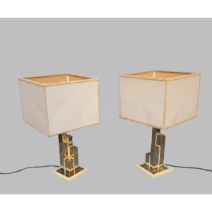 Pair Of Vintage Italian Stilkronen Lamps.