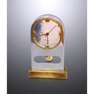 Pendule brutaliste vintage, Ardisur, esprit David Marshall.