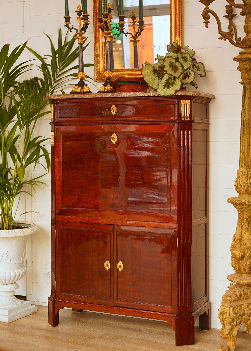 Louis XVI Mahogany Secretary-photo-3