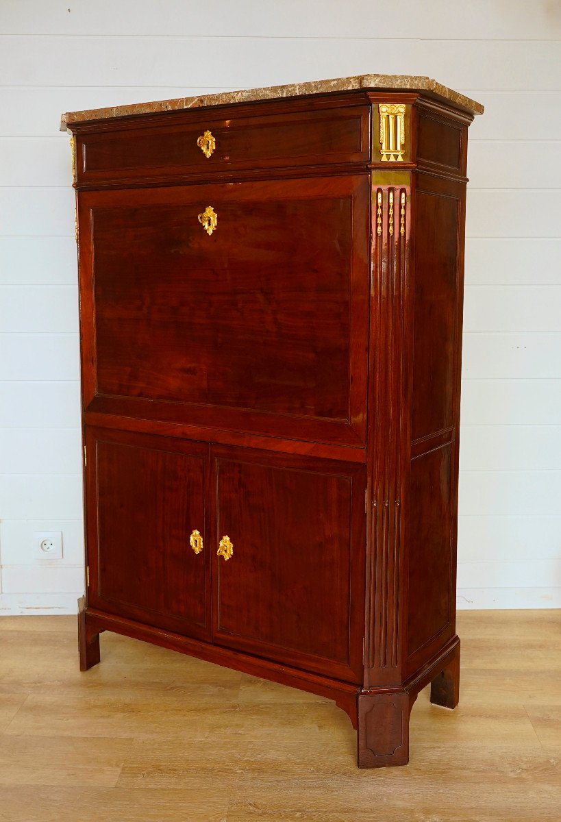 Louis XVI Mahogany Secretary-photo-3