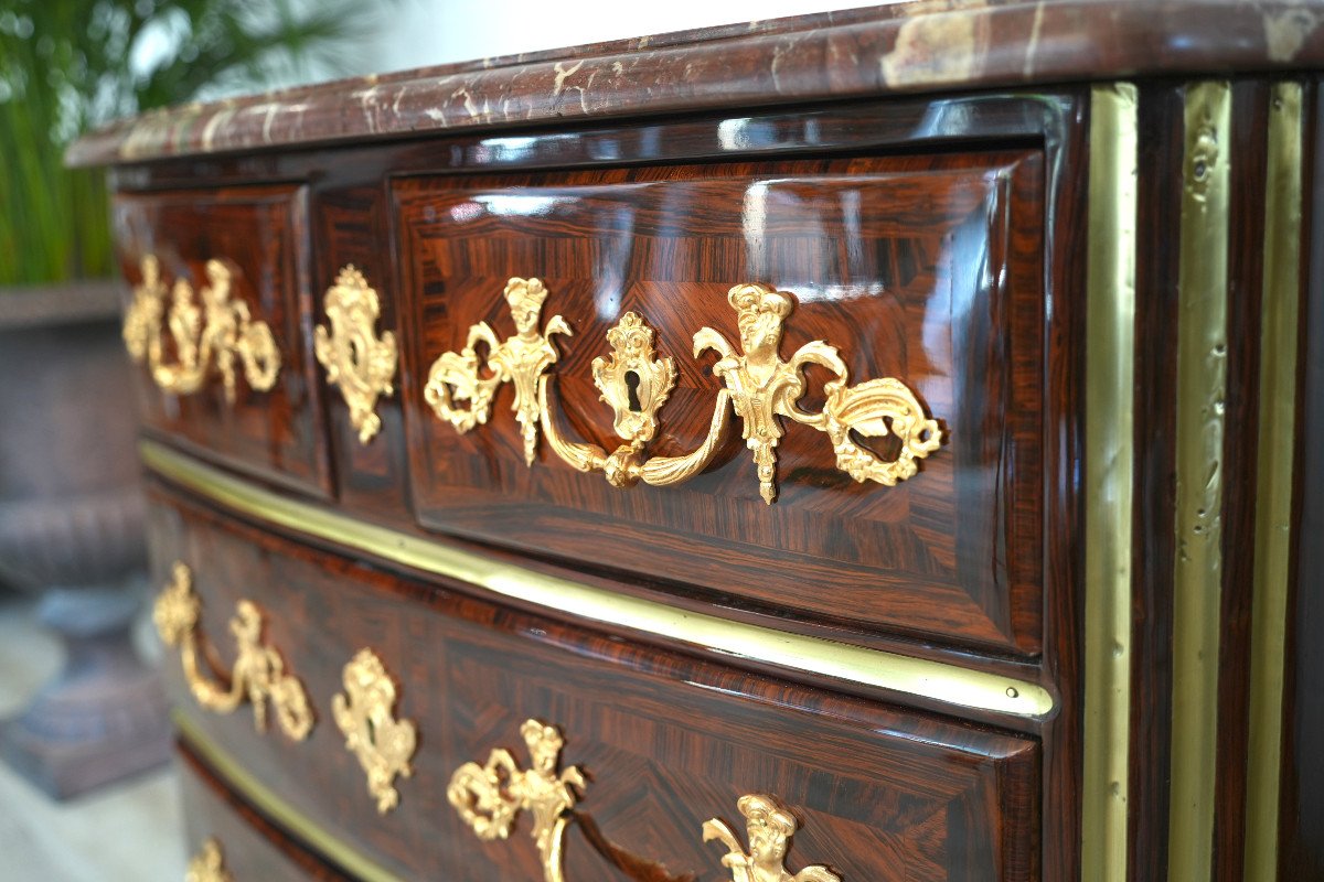 Petite commode régence en palissandre-photo-4