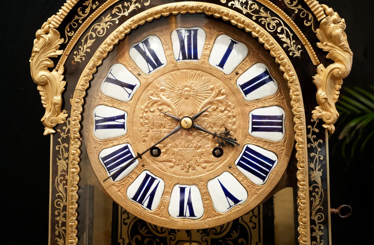 Regency Period Cartel Clock 130cm-photo-3
