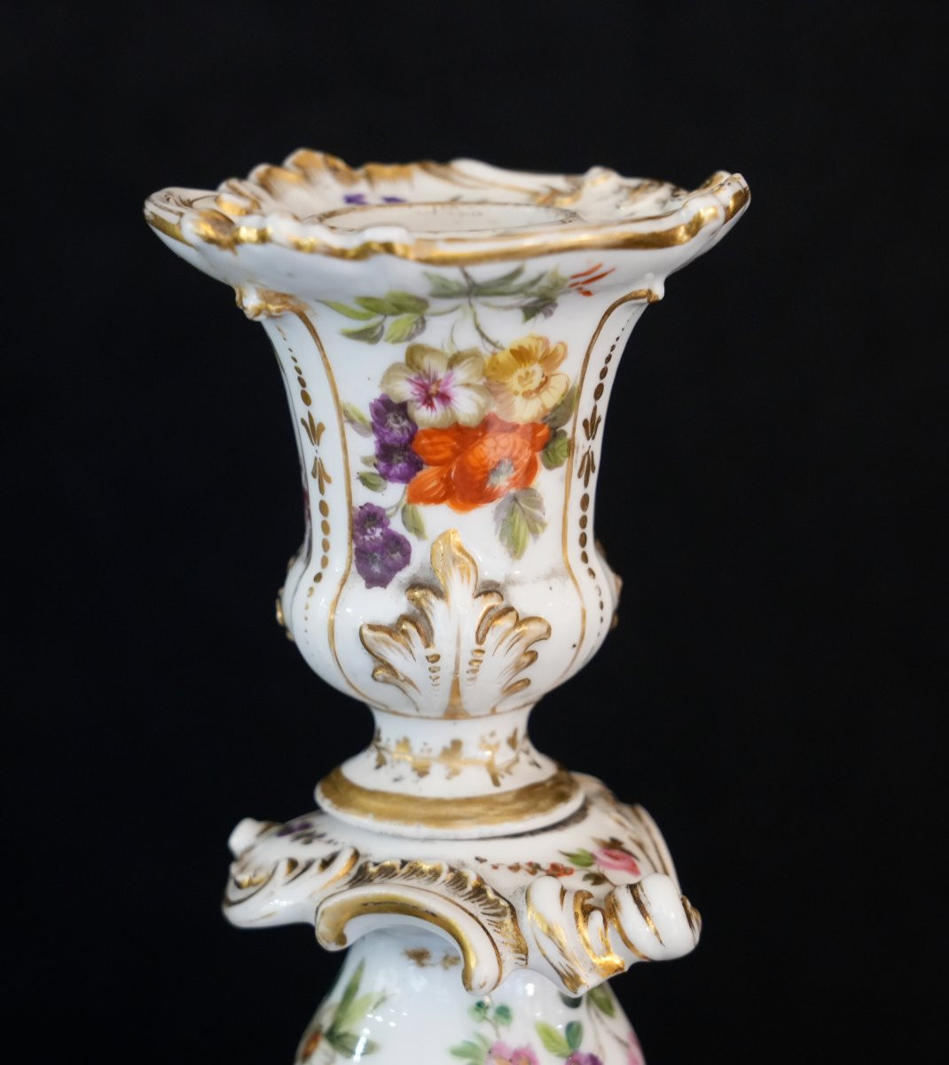 Pair Of Jacob Petit Porcelain Candlesticks-photo-6