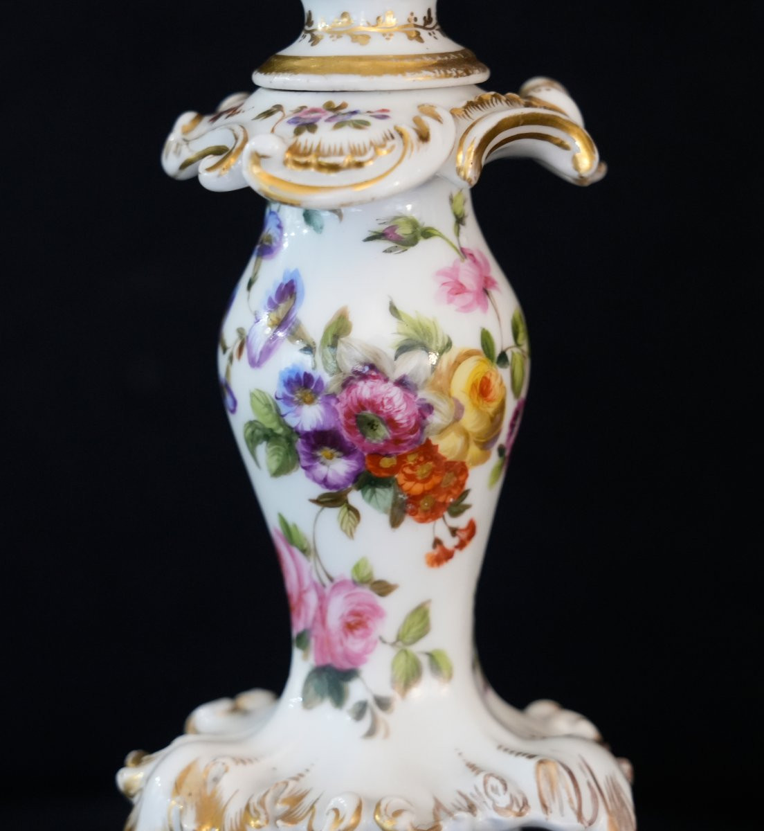 Pair Of Jacob Petit Porcelain Candlesticks-photo-7