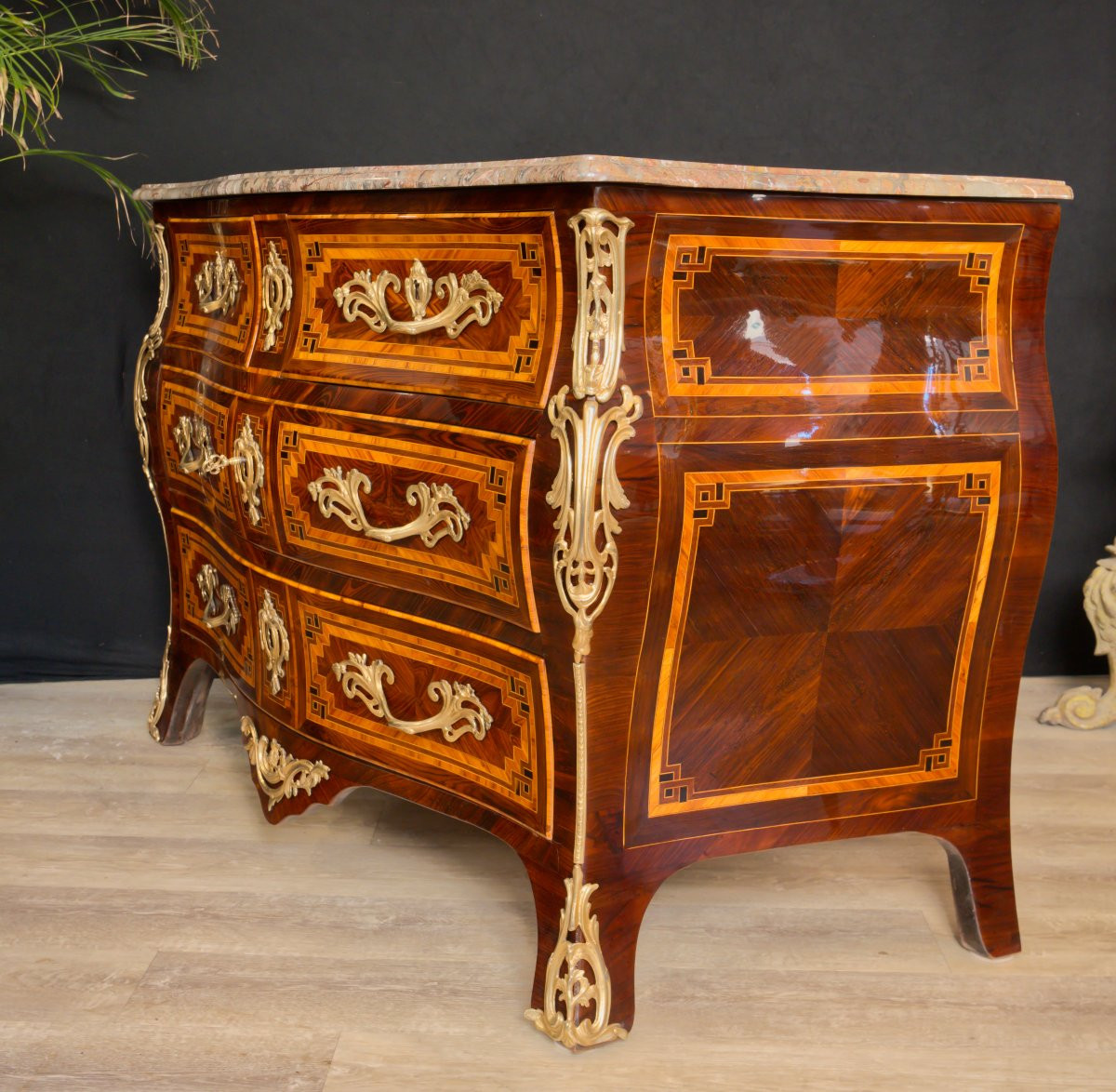 Large Louis XV Chest Of Drawers-photo-3