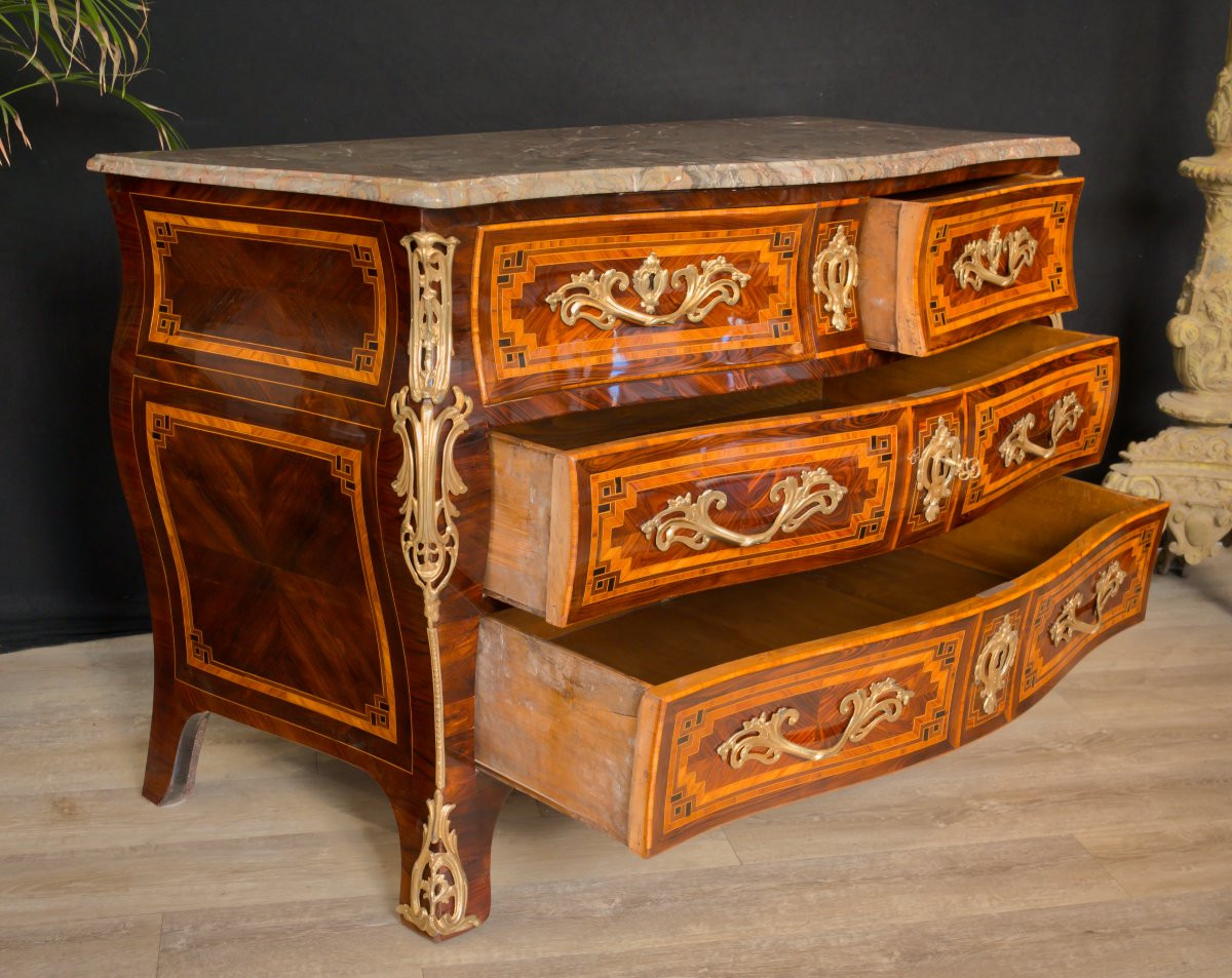 Large Louis XV Chest Of Drawers-photo-4