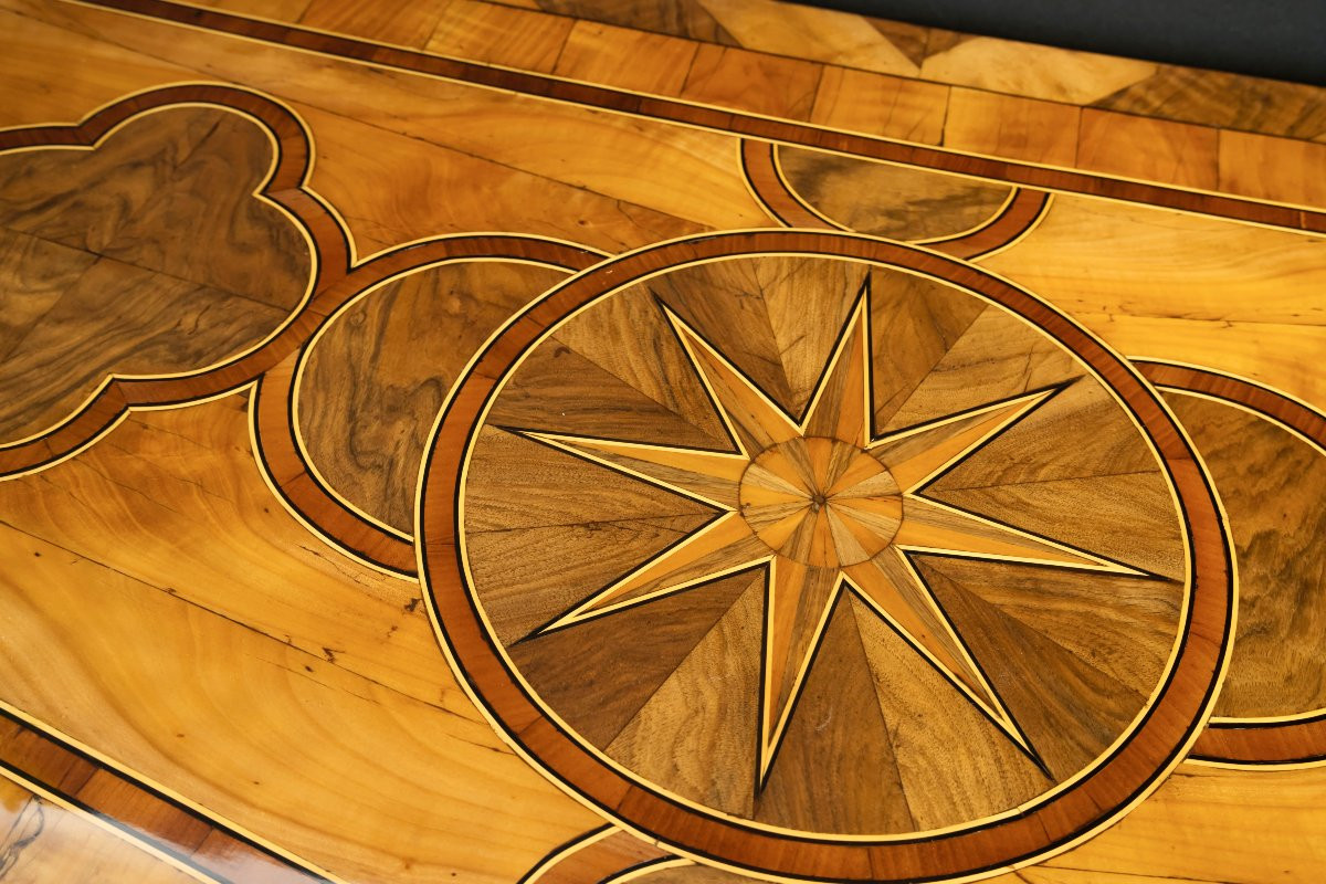 Commode Régence à plateau bois-photo-8