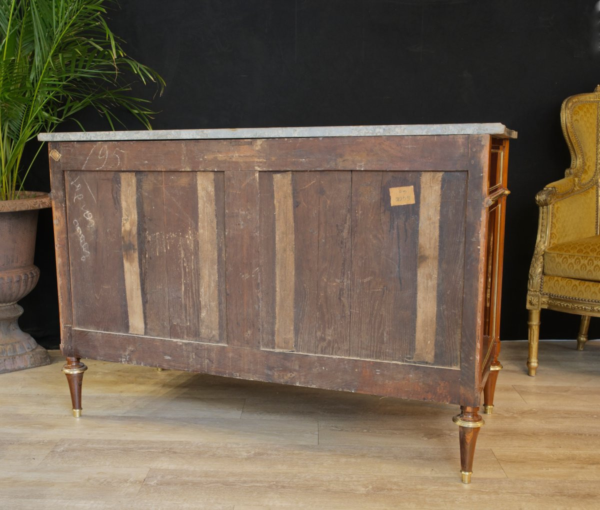 Commode Louis XVI en acajou-photo-1