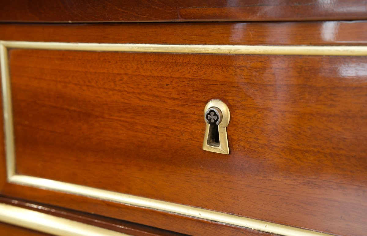 Commode Louis XVI en acajou-photo-4