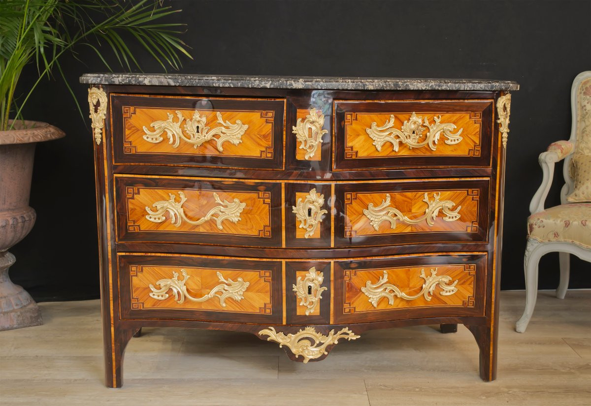 Louis XV Commode Stamped Lapie-photo-2