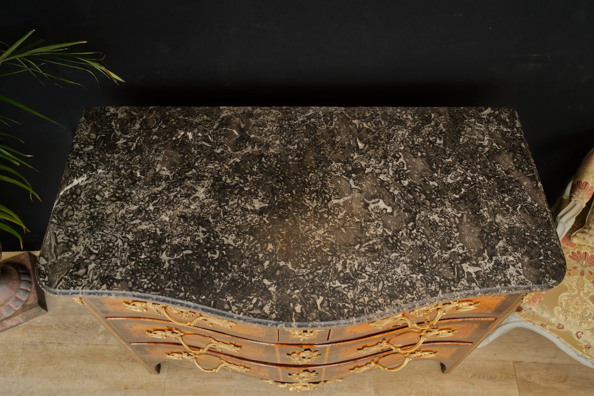 Louis XV Commode Stamped Lapie-photo-2