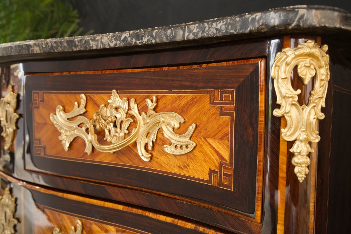 Louis XV Commode Stamped Lapie-photo-6