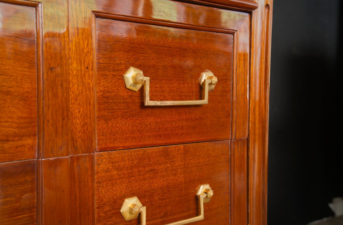 Commode Louis XVI en acajou-photo-4