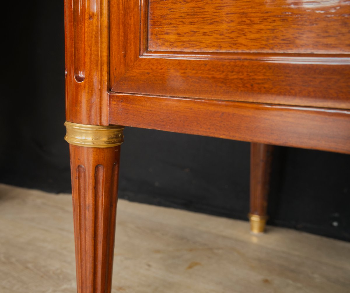 Commode Louis XVI en acajou-photo-5