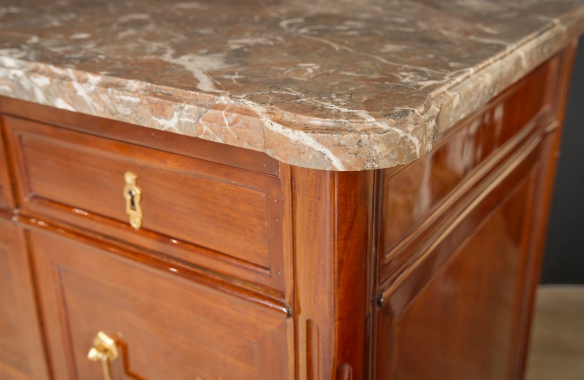 Commode Louis XVI en acajou-photo-6