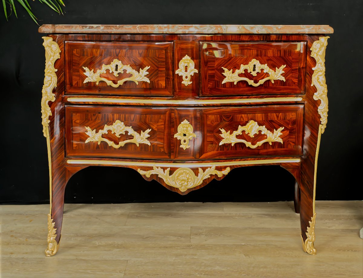 Regency Chest Of Drawers Stamped "hedouin"-photo-2