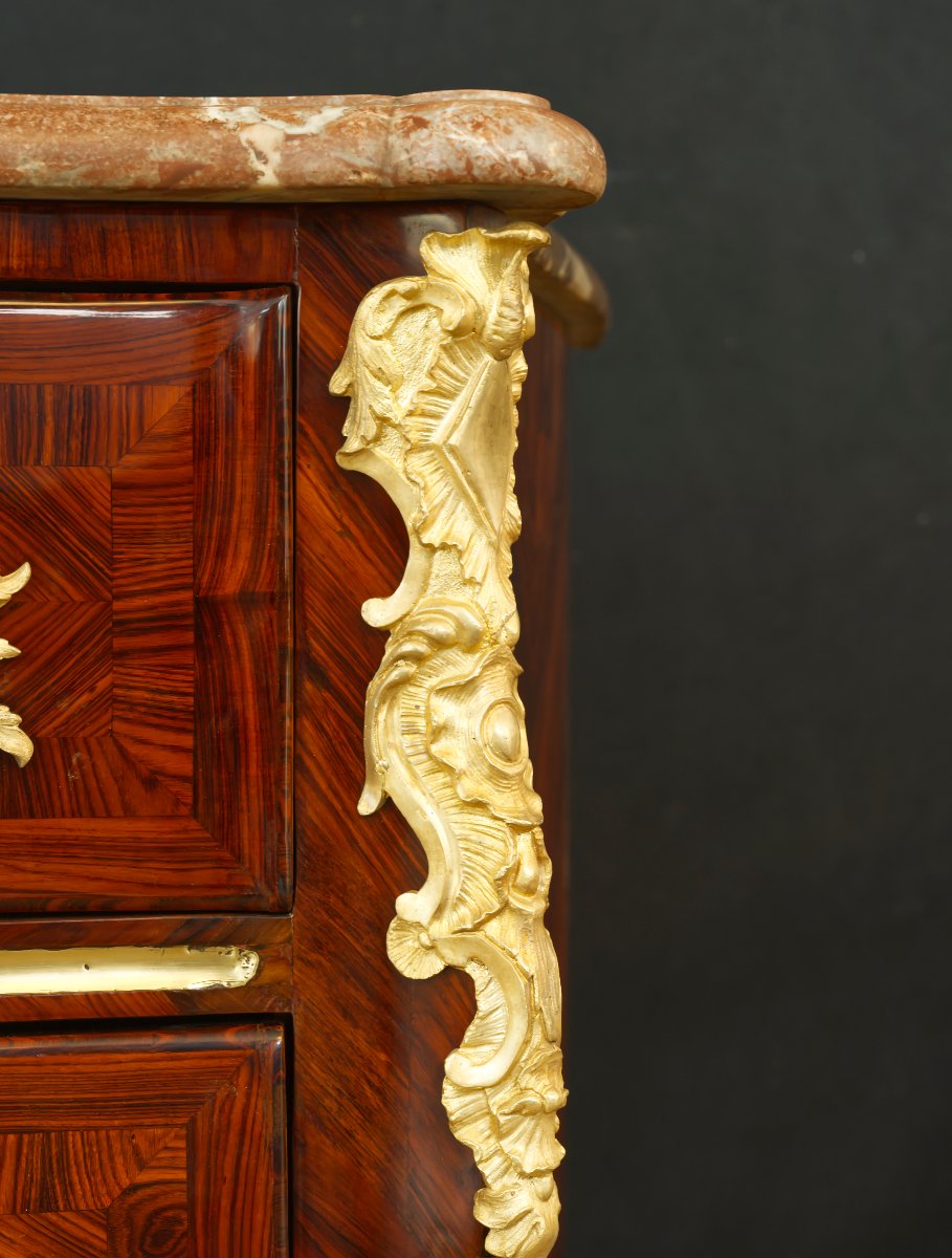 Regency Chest Of Drawers Stamped "hedouin"-photo-4