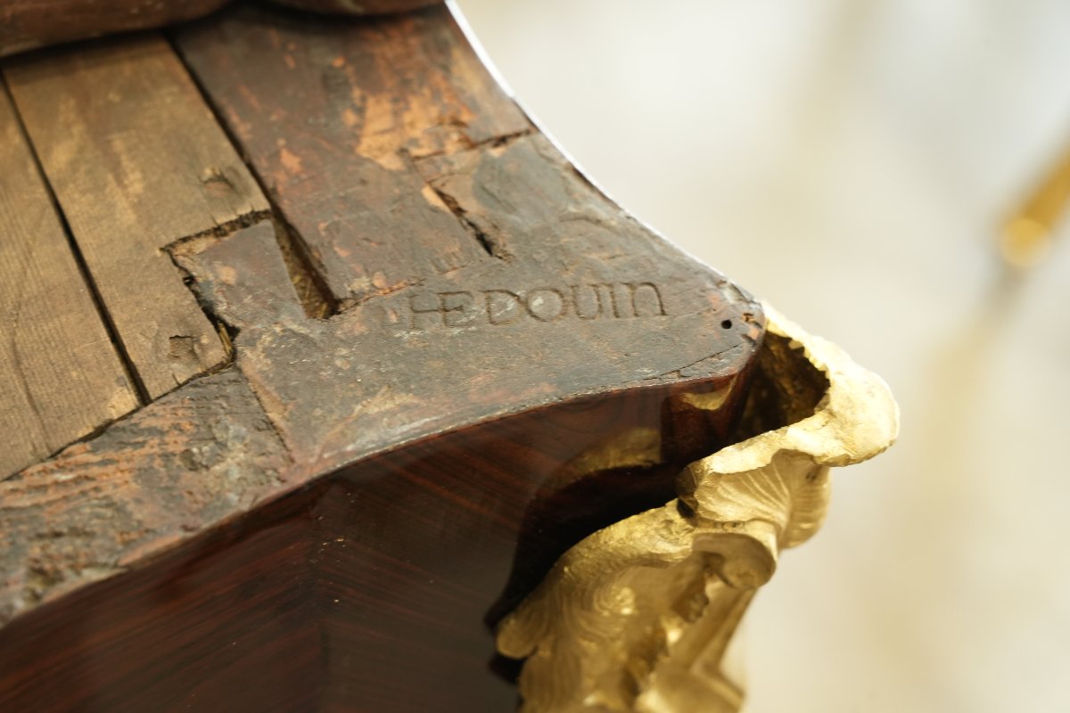 Regency Chest Of Drawers Stamped "hedouin"-photo-8