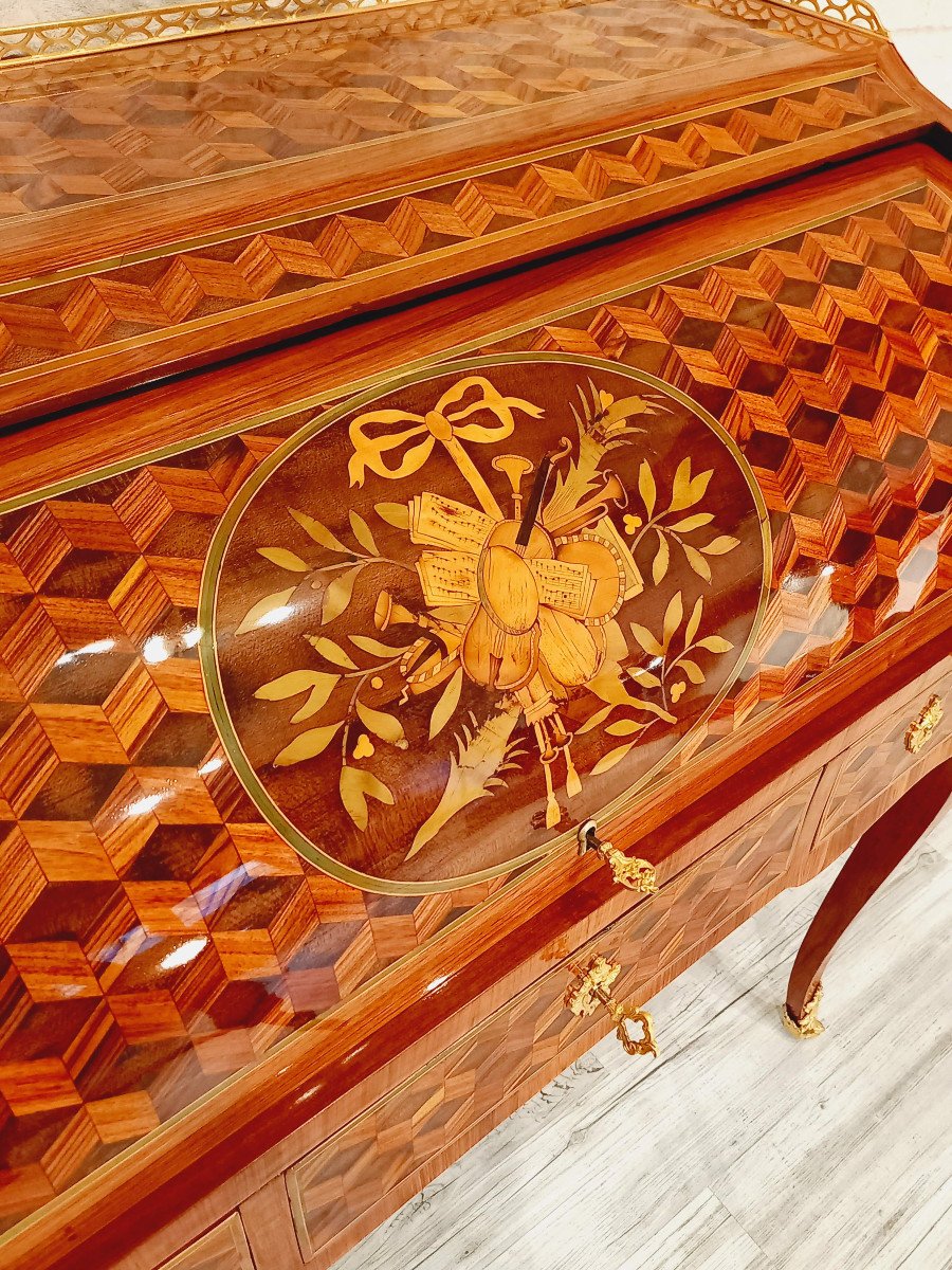 Louis XV Cylinder Desk-photo-6