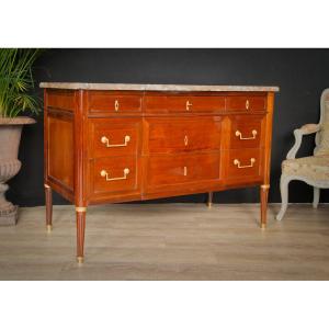 Commode Louis XVI en acajou