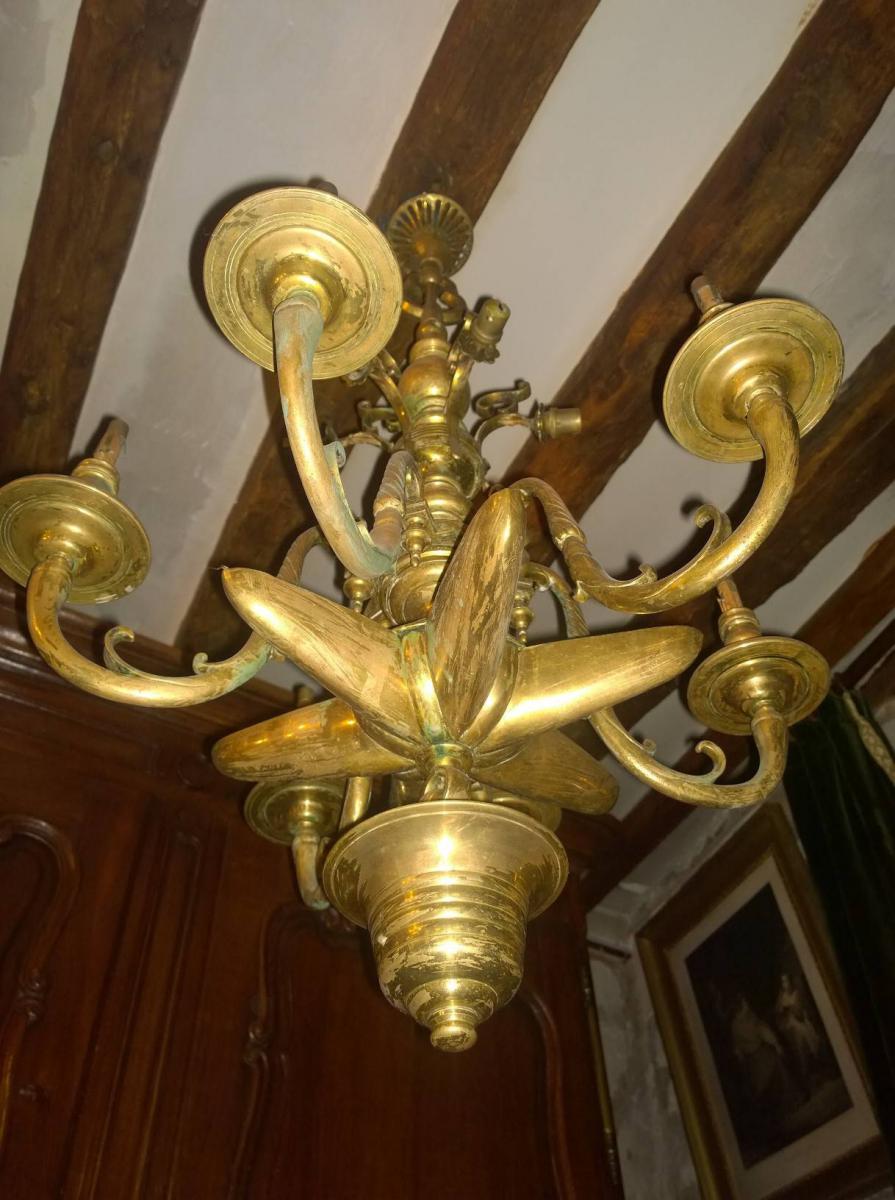 Synagogue From Chandelier Brass And Bronze-photo-4
