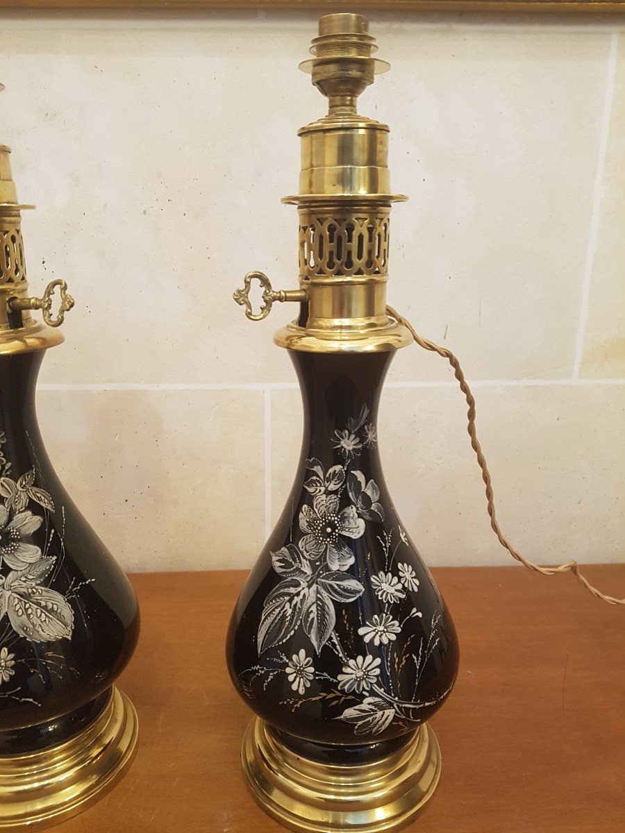 Paire De Lampes D’époque Napoléon III.-photo-2