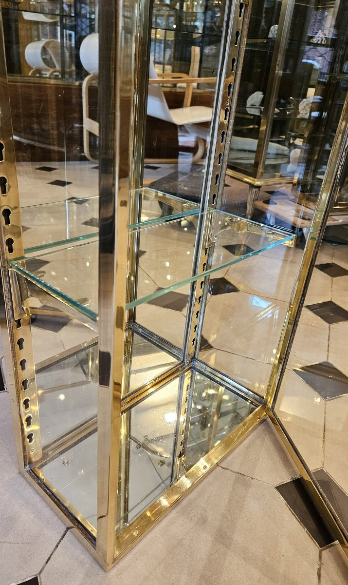 Siegel Brass Wall Display Case                                                         -photo-1