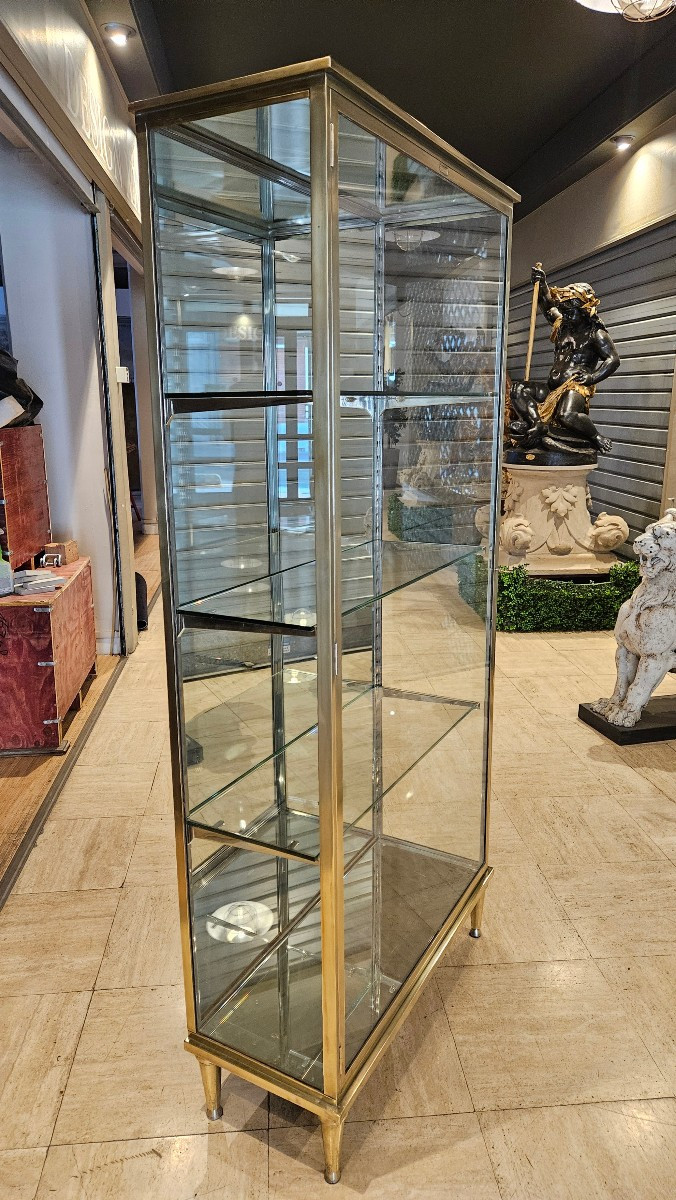 Brass Display Cabinet Signed Masson.-photo-2