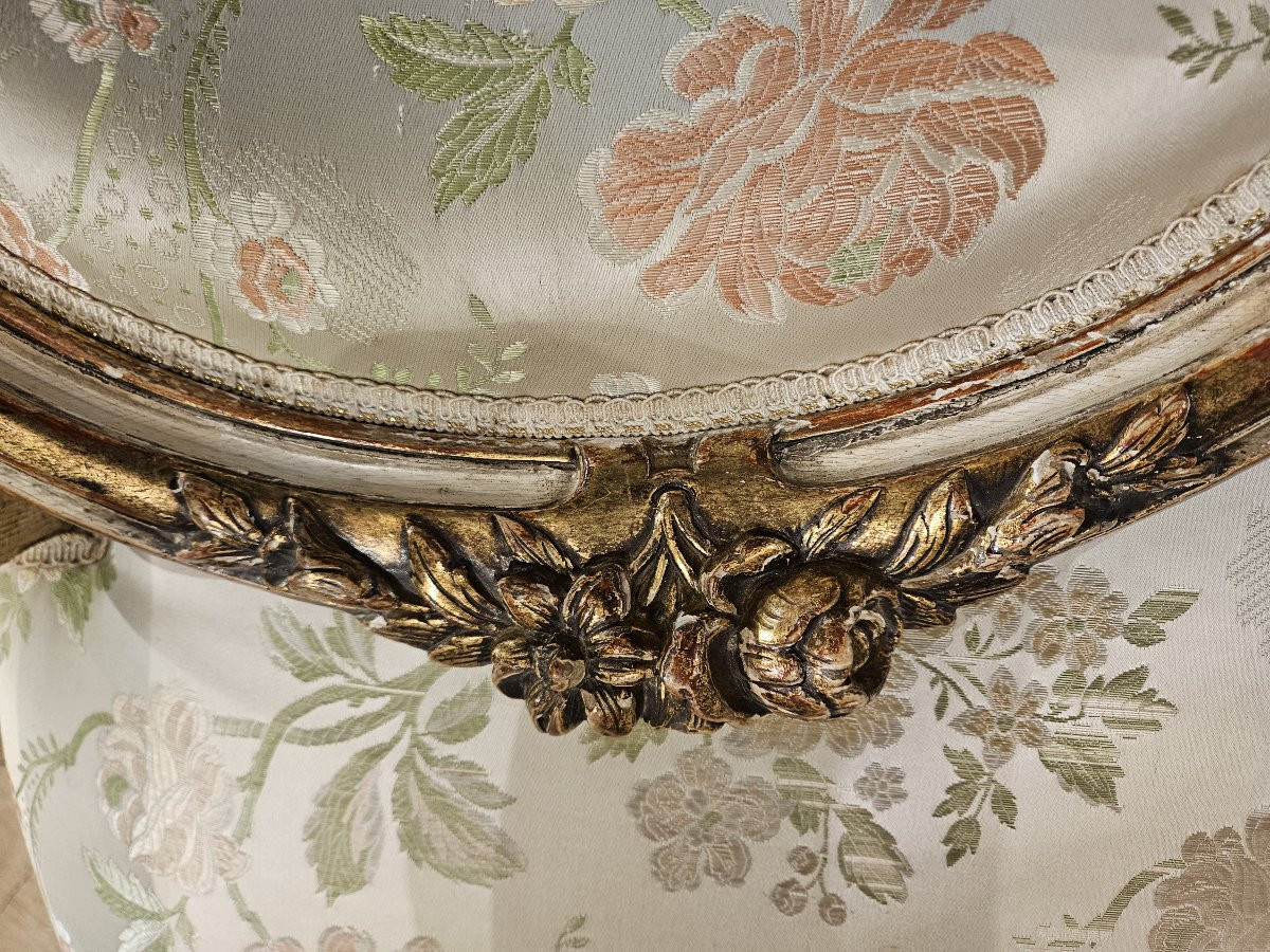 Living Room In Lacquered And Gilded Wood From The Napoleon III Period.-photo-5