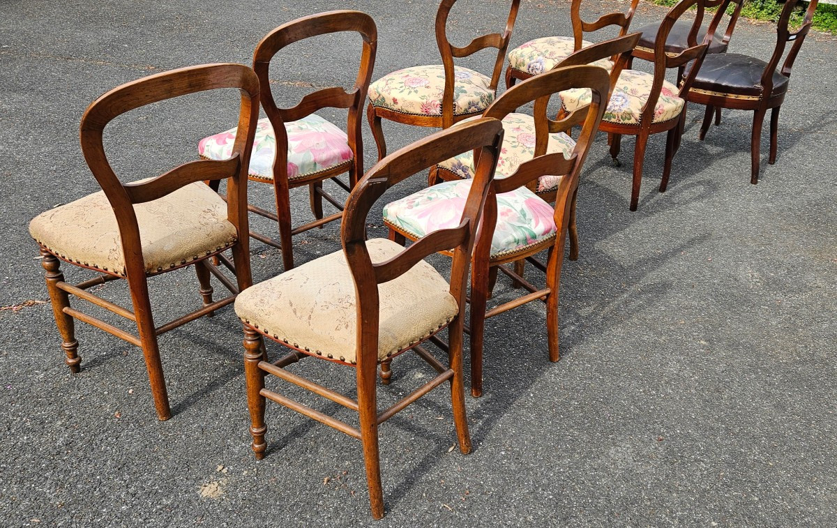 10 Chairs  Louis Philippe-photo-2