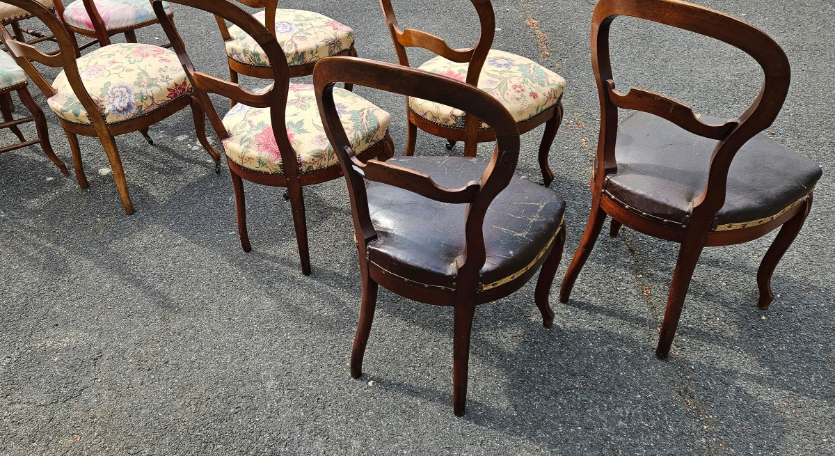10 Chairs  Louis Philippe-photo-3