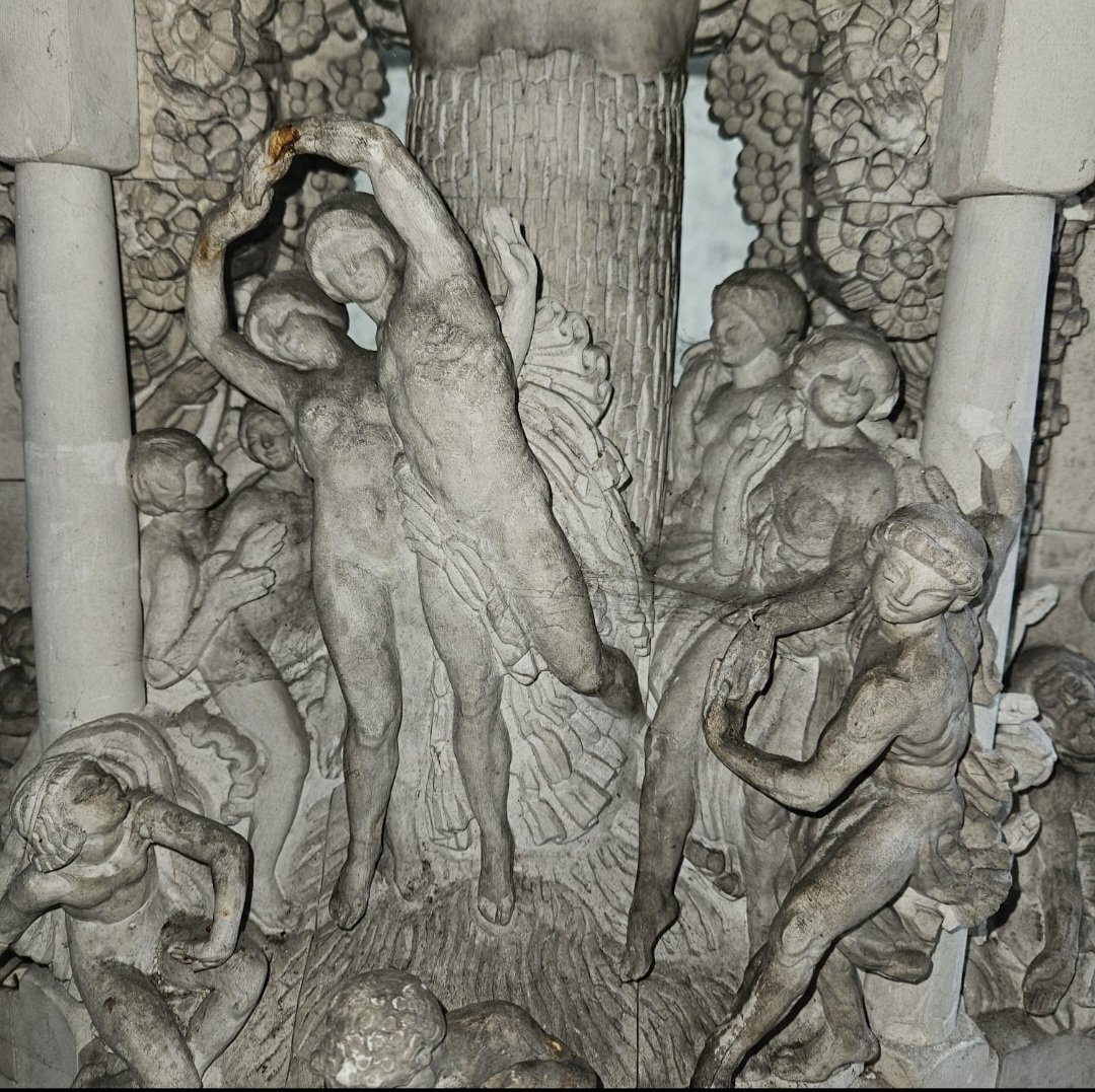 Maurice Maignan 1872 -1946  -  Sculpture : La fontaine du dieu Pan.-photo-4