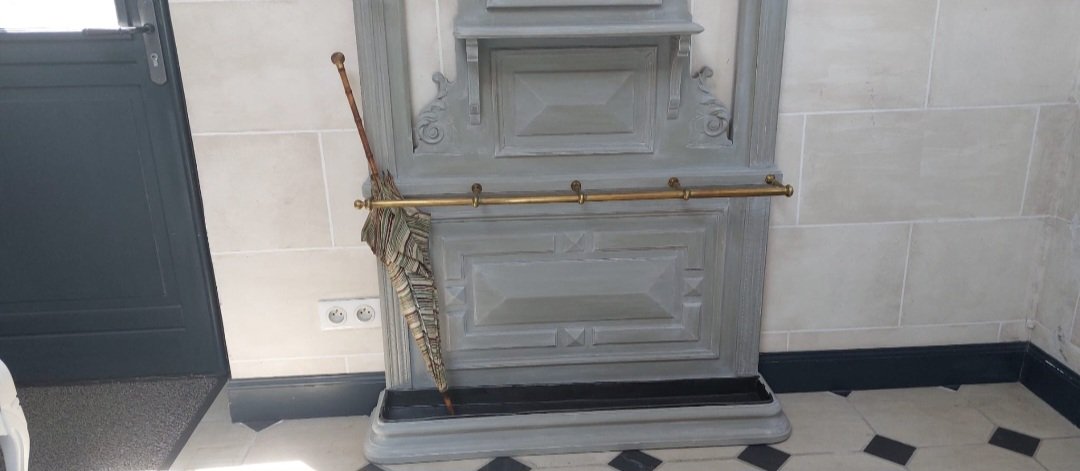 Vestiaire d’époque Napoléon III bois peint.-photo-1