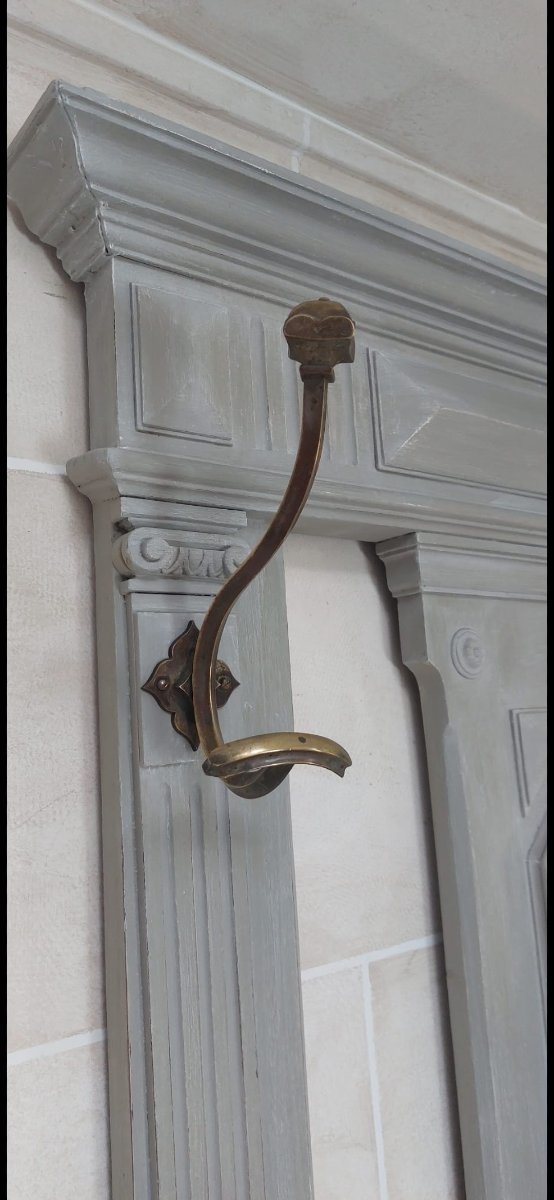 Vestiaire d’époque Napoléon III bois peint.-photo-3