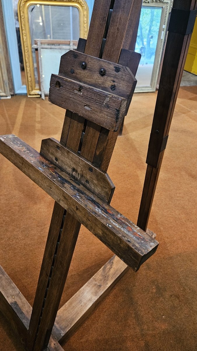 Large, Adjustable Easel From The 19th Century-photo-2