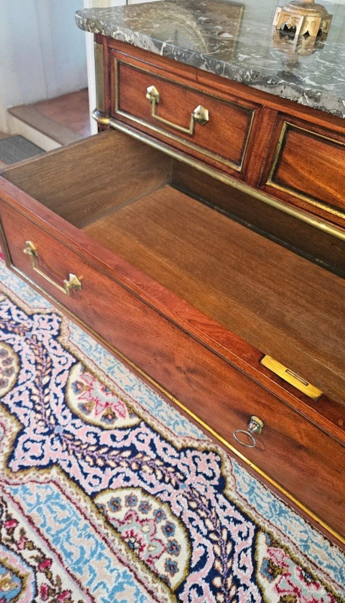 Commode d'époque Louis XVI En Acajou.-photo-3