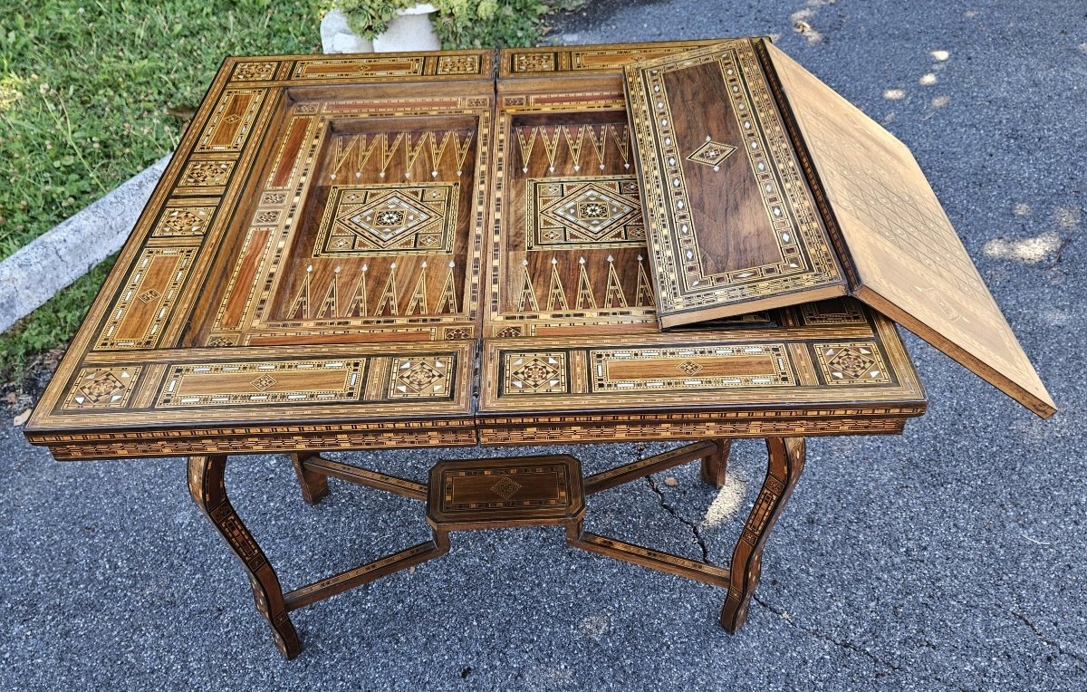 Table à jeux syrienne début XX siècle.-photo-4