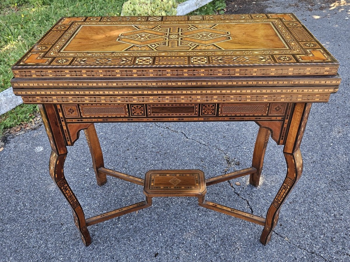Table à jeux syrienne début XX siècle.-photo-1