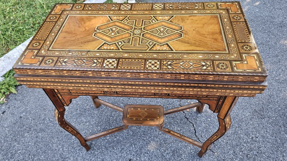 Table à jeux syrienne début XX siècle.-photo-2