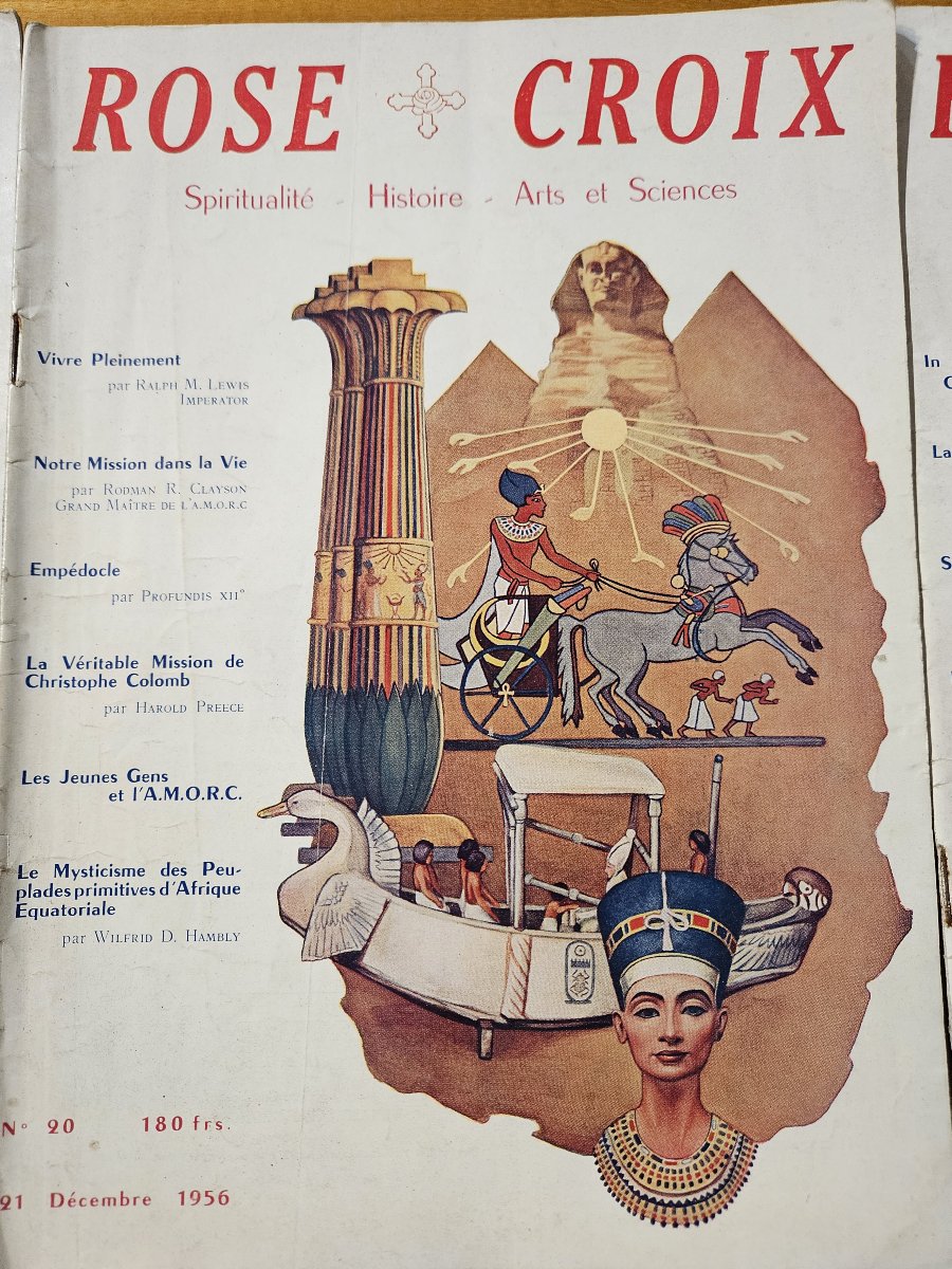 8 revues anciennes « Rose Croix » ,et un document sur  la cathédrale de l’âme.-photo-3