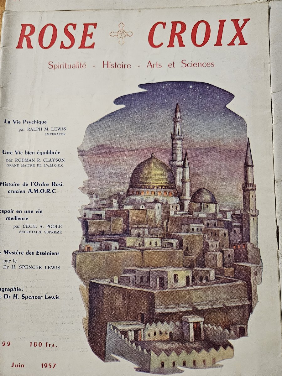 8 revues anciennes « Rose Croix » ,et un document sur  la cathédrale de l’âme.-photo-1